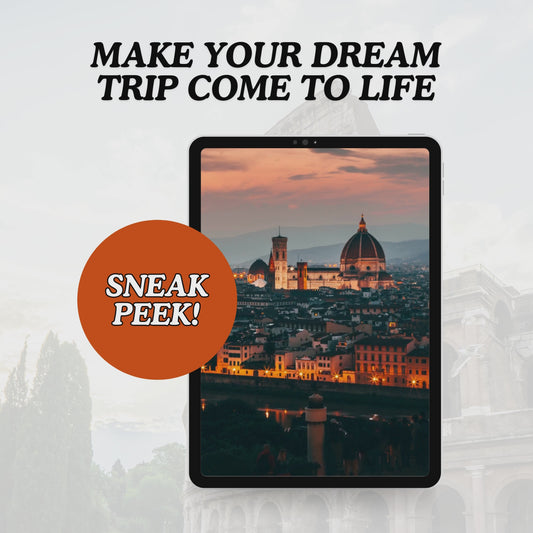 Travel Itinerary Template | Fully Customizable Canva Template | A4 Size