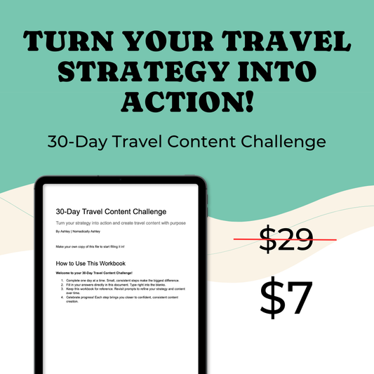 30-Day Travel Content Challenge