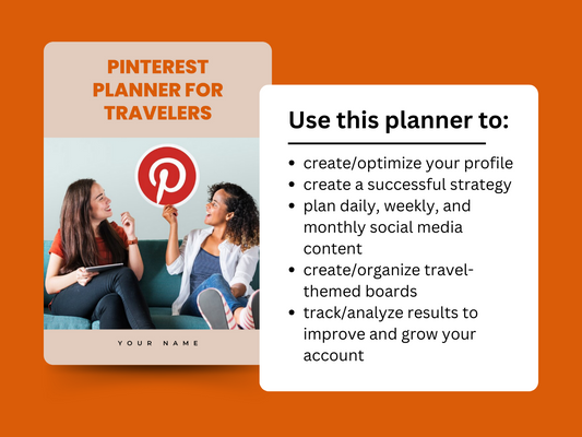 Pinterest Planner for Travelers