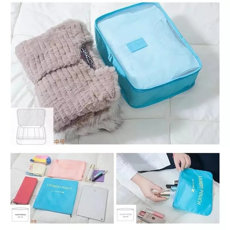 6-Pack Travel Packing Cubes