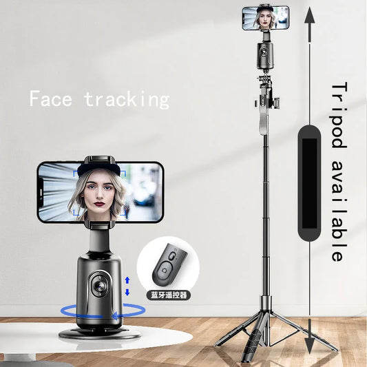 Tripod Accessory with 360° Auto Face Tracking